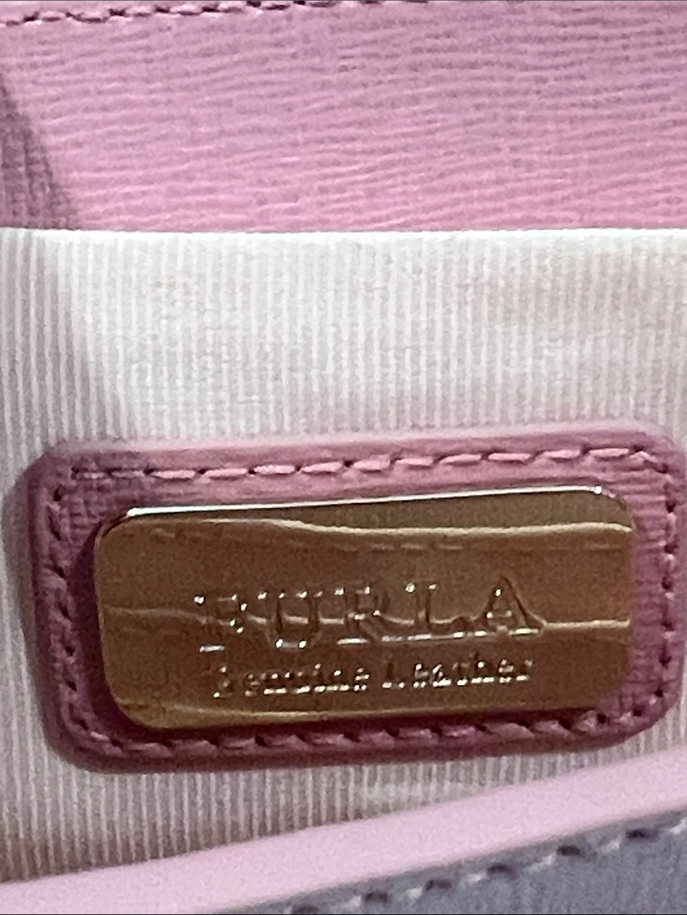 Furla Metropolis Pink Leather Crossbody Shoulder Bag EUC - Picture 16 of 16